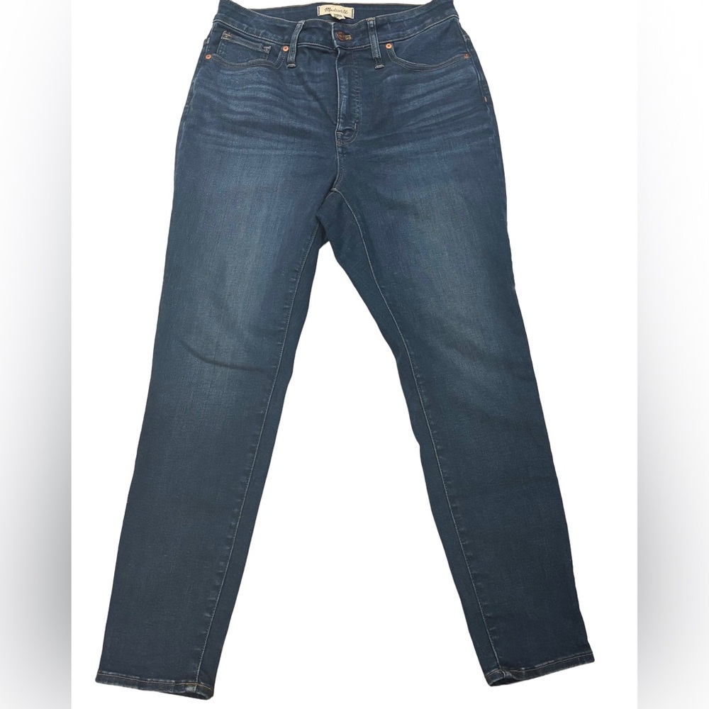 Madewell Dark Blue High-rise Skinny Jeans